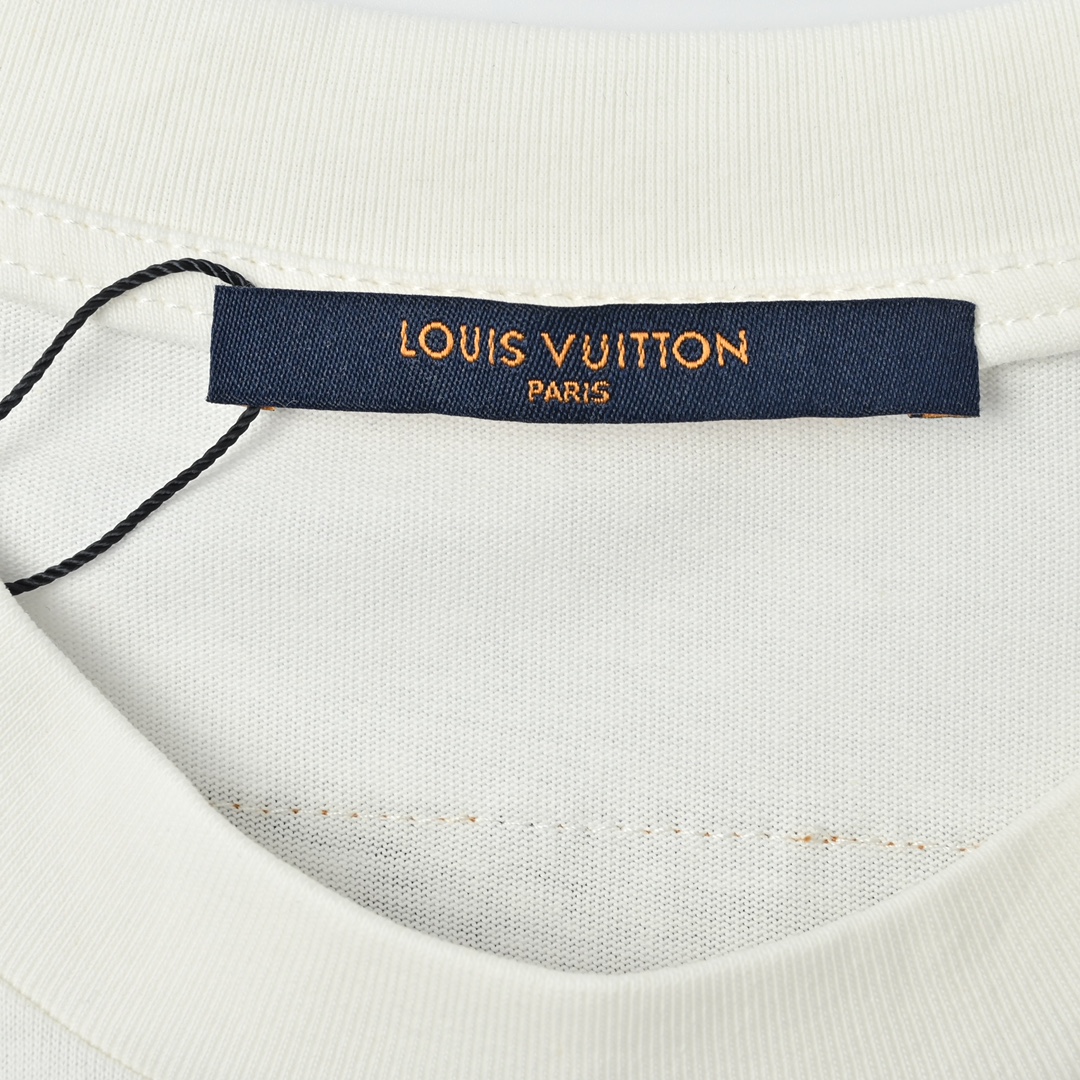 Louis Vuitton 路易威登 新款串珠字母刺绣圆领短袖T恤