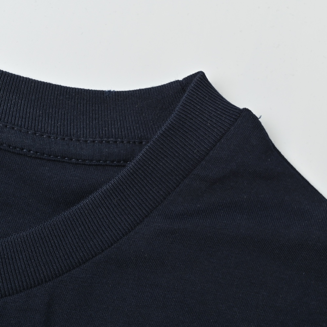 Prada普拉达25ss做旧磨破标识印花短袖