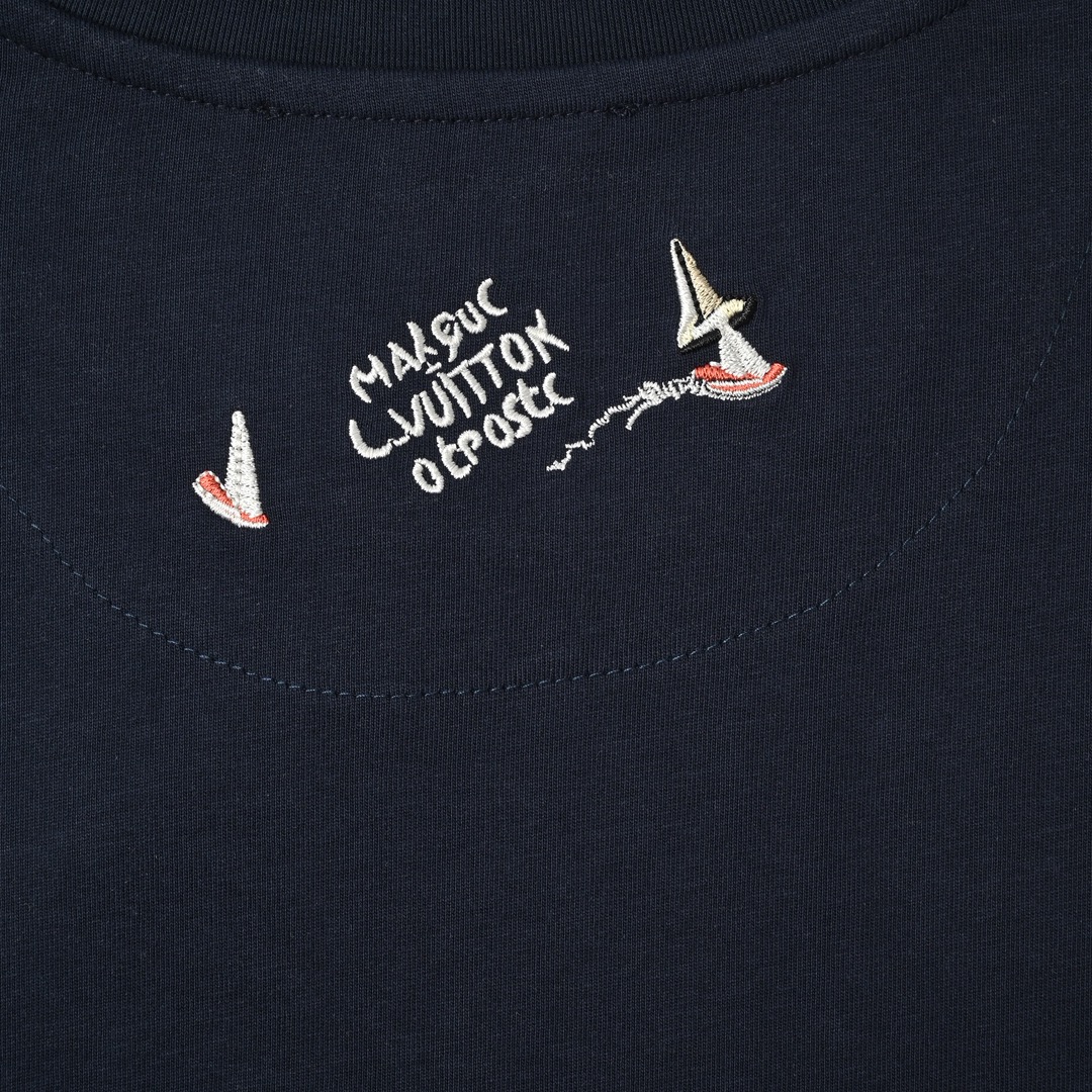 Louis Vuitton 路易威登 25ss 帆船刺绣字母短袖