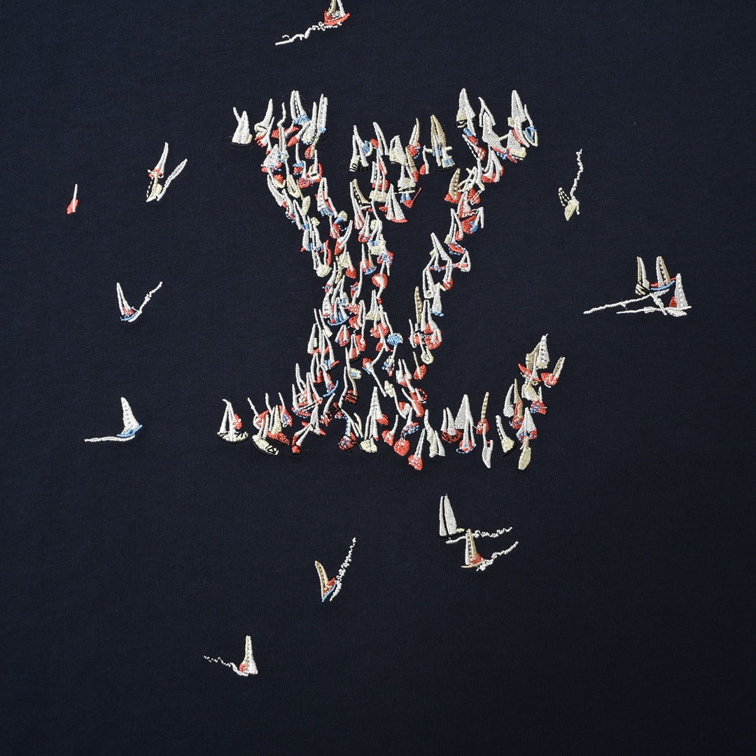 Louis Vuitton 路易威登 25ss 帆船刺绣字母短袖