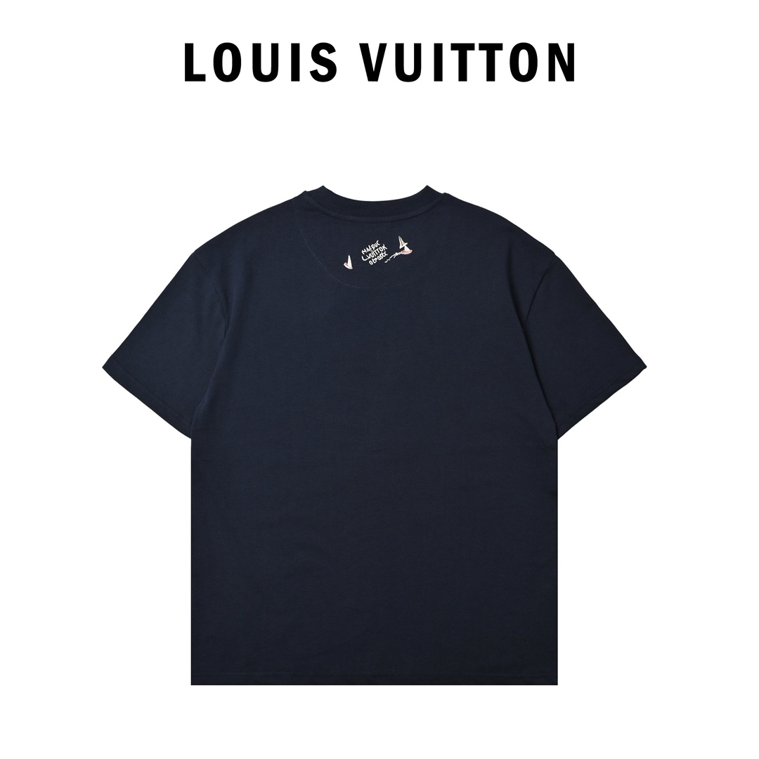 Louis Vuitton 路易威登 25ss 帆船刺绣字母短袖