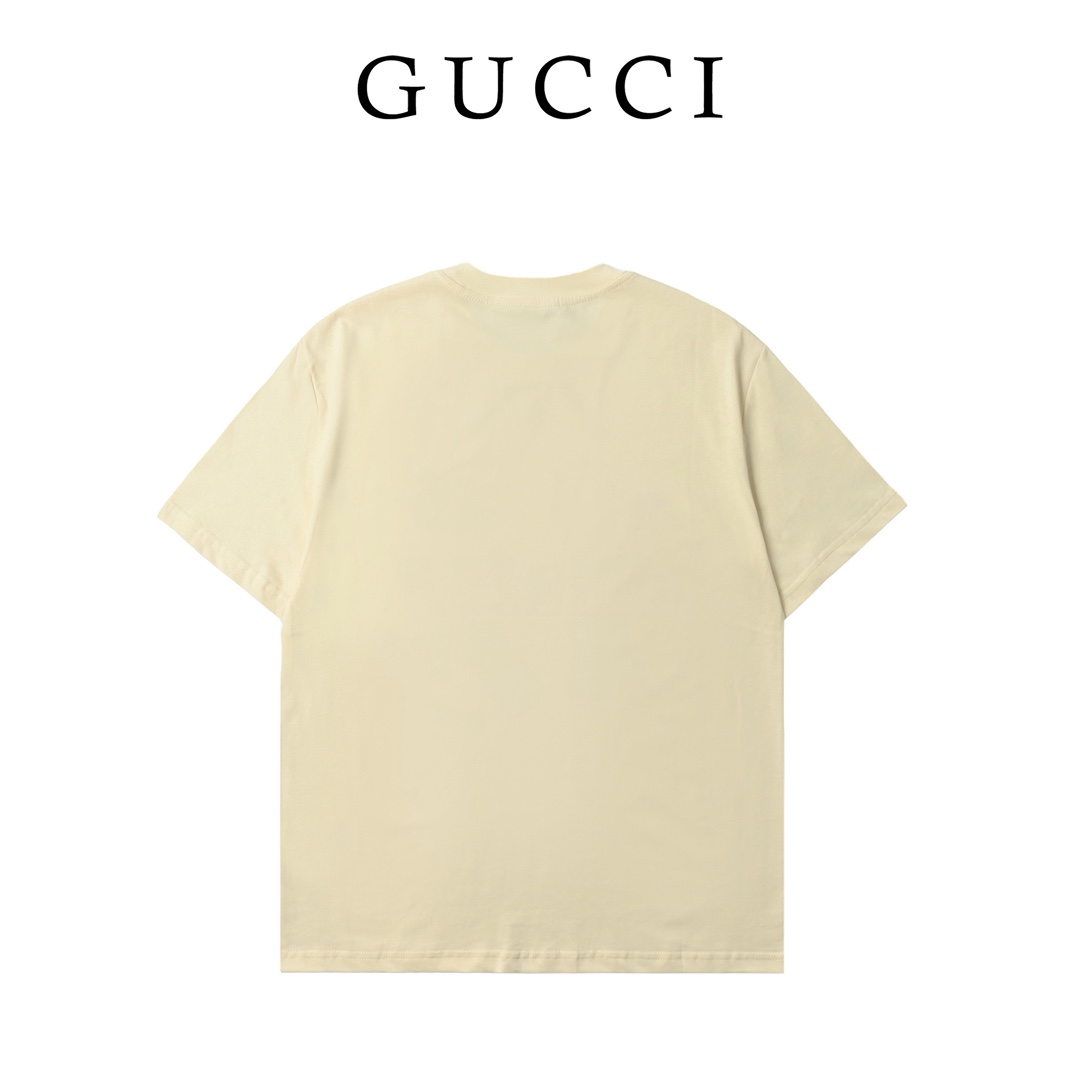 Gucci 古驰 卡通重工印花高克重短袖T恤