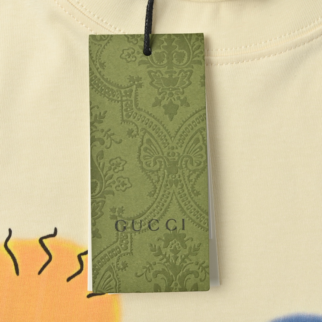 Gucci 古驰 卡通重工印花高克重短袖T恤