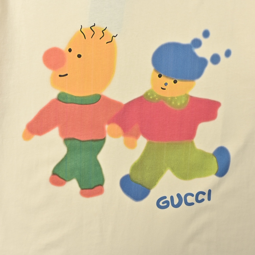 Gucci 古驰 卡通重工印花高克重短袖T恤