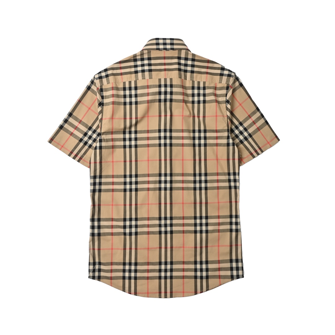 Burberry 巴宝莉 经典款短袖格子衬衫 男士新款斜格纹棉绸府短袖衬衫-Chinese UA Cheap High Quatity Brand Clothes Bags handbags Sneakers wholesale wholesaler seller from China Factory suppliers Fashion Clothing Shoes best Quality Beautiful Price Burberry 巴宝莉 经典款短袖格子衬衫 男士新款斜格纹棉绸府短袖衬衫