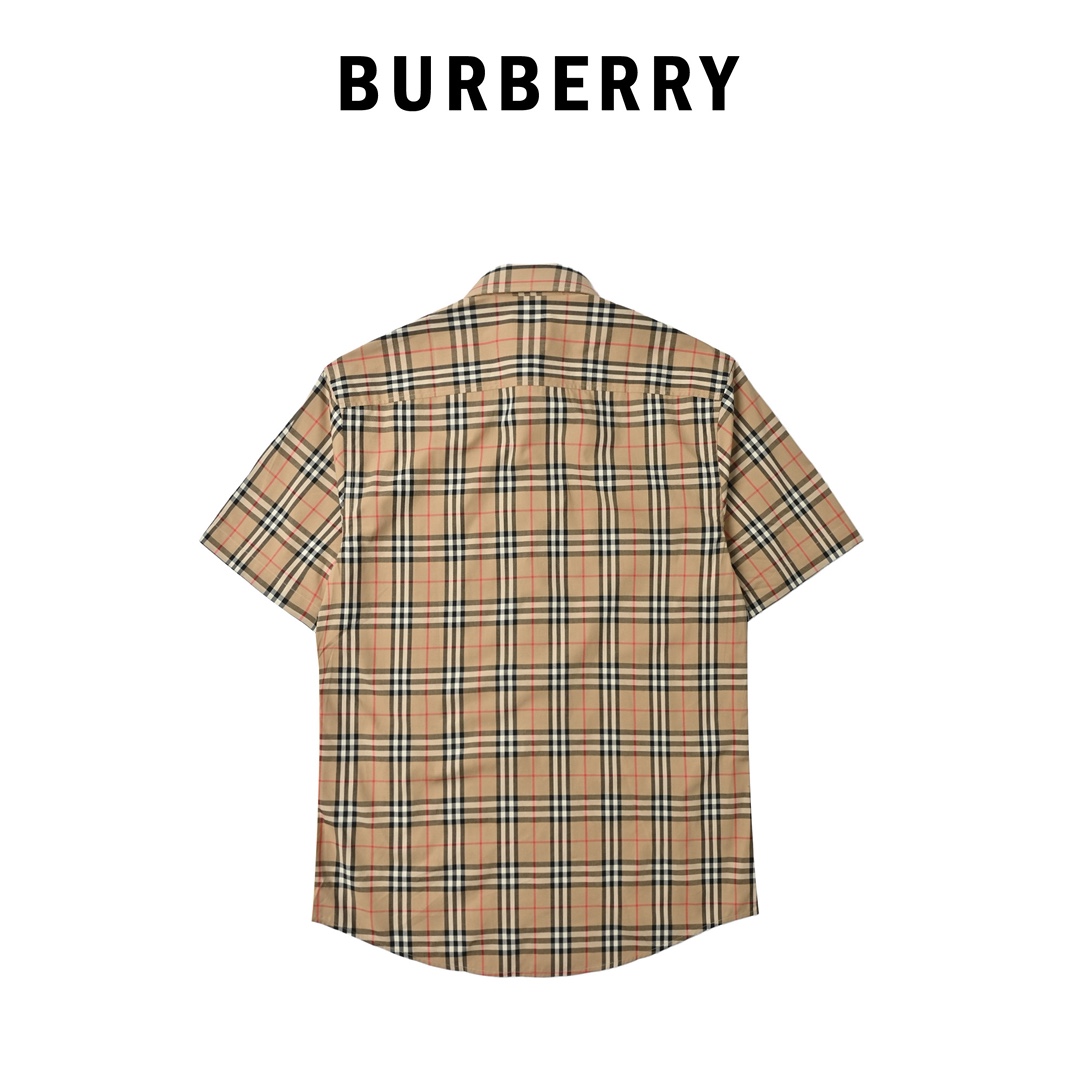 Burberry 巴宝莉 细线格纹短袖格子衬衫 男士新款斜格纹棉绸府短袖衬衫-Chinese UA Cheap High Quatity Brand Clothes Bags handbags Sneakers wholesale wholesaler seller from China Factory suppliers Fashion Clothing Shoes best Quality Beautiful Price Burberry 巴宝莉 细线格纹短袖格子衬衫 男士新款斜格纹棉绸府短袖衬衫