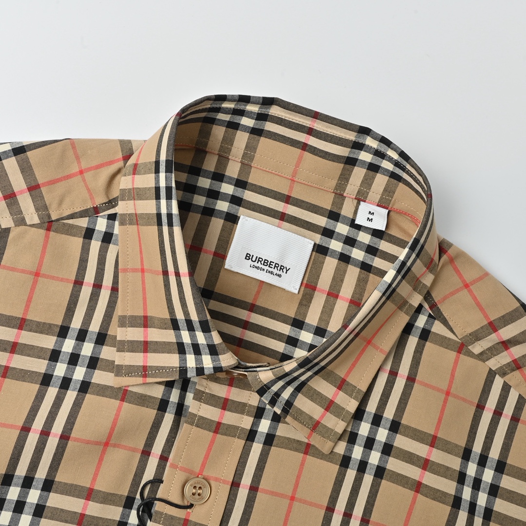 Burberry 巴宝莉 细线格纹短袖格子衬衫 男士新款斜格纹棉绸府短袖衬衫-Chinese UA Cheap High Quatity Brand Clothes Bags handbags Sneakers wholesale wholesaler seller from China Factory suppliers Fashion Clothing Shoes best Quality Beautiful Price Burberry 巴宝莉 细线格纹短袖格子衬衫 男士新款斜格纹棉绸府短袖衬衫