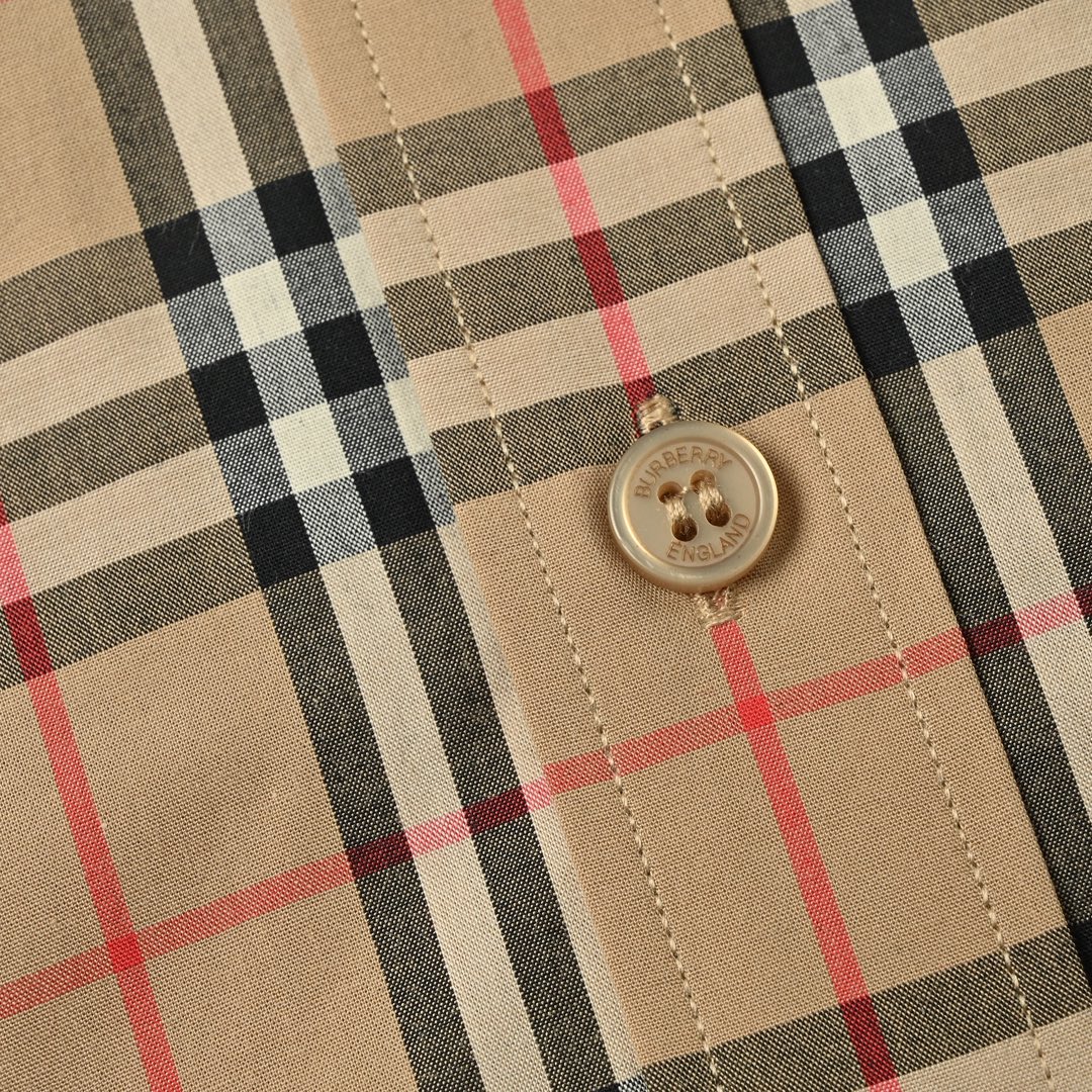 Burberry 巴宝莉 细线格纹短袖格子衬衫 男士新款斜格纹棉绸府短袖衬衫-Chinese UA Cheap High Quatity Brand Clothes Bags handbags Sneakers wholesale wholesaler seller from China Factory suppliers Fashion Clothing Shoes best Quality Beautiful Price Burberry 巴宝莉 细线格纹短袖格子衬衫 男士新款斜格纹棉绸府短袖衬衫