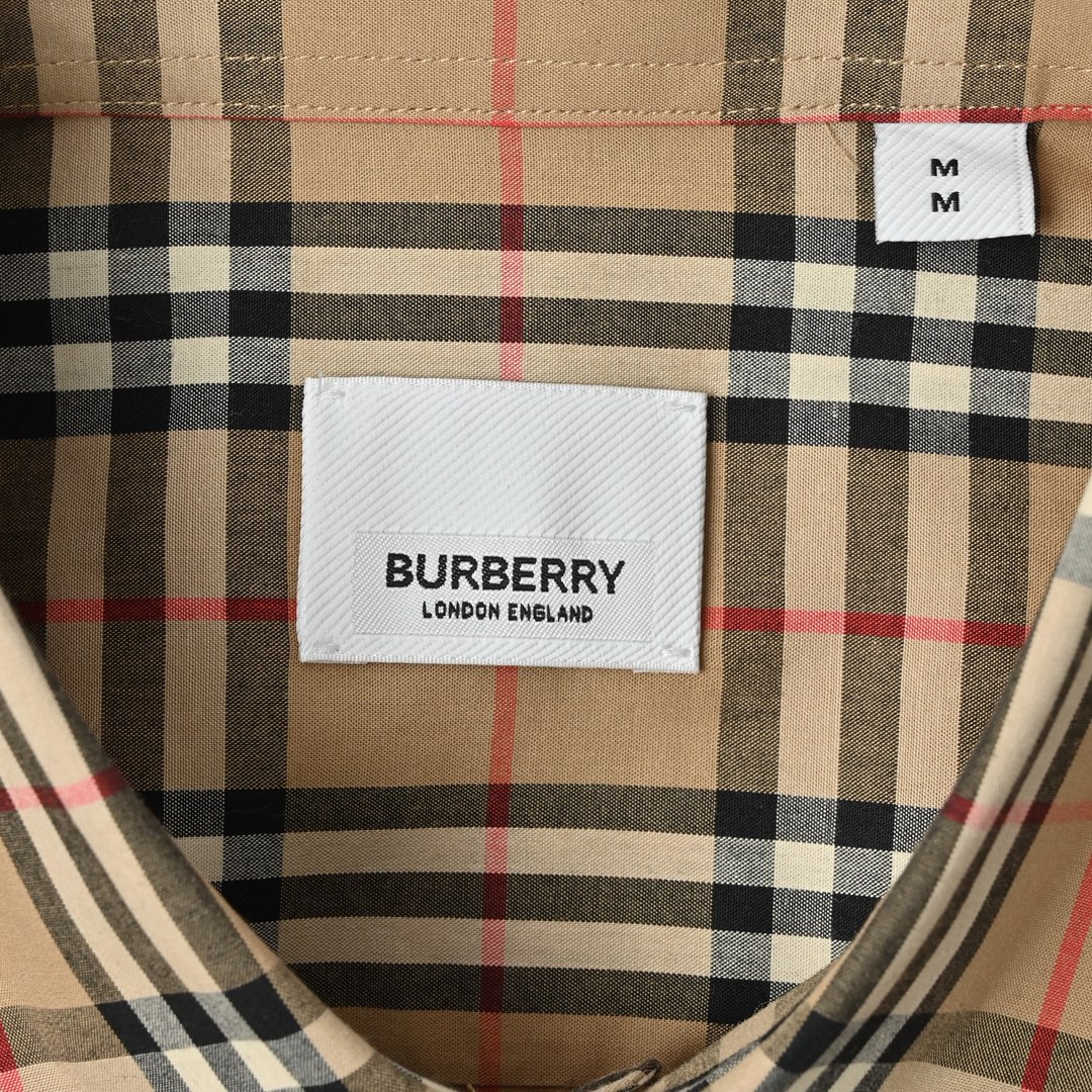 Burberry 巴宝莉 细线格纹短袖格子衬衫 男士新款斜格纹棉绸府短袖衬衫-Chinese UA Cheap High Quatity Brand Clothes Bags handbags Sneakers wholesale wholesaler seller from China Factory suppliers Fashion Clothing Shoes best Quality Beautiful Price Burberry 巴宝莉 细线格纹短袖格子衬衫 男士新款斜格纹棉绸府短袖衬衫