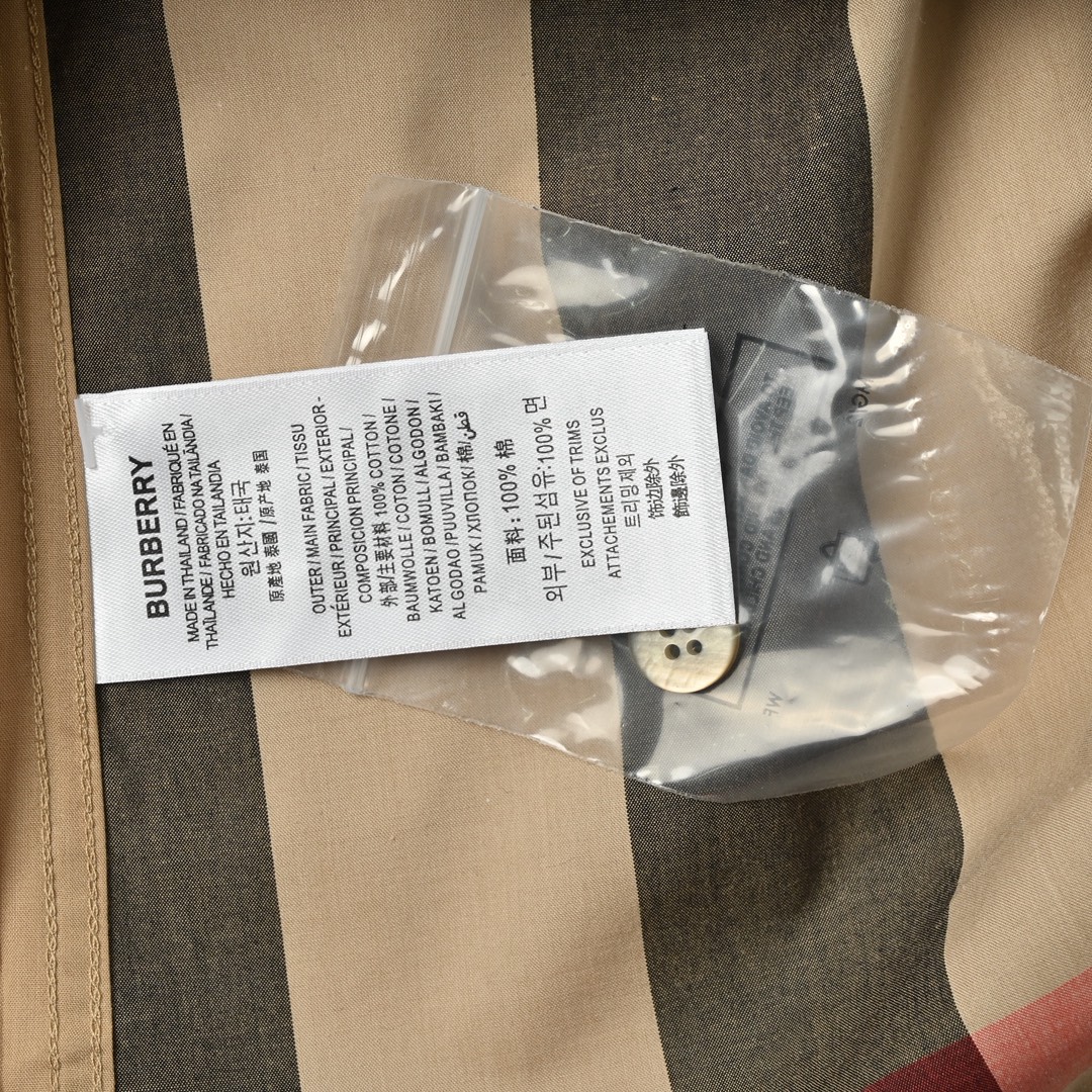 Burberry 巴宝莉 大格纹短袖格子衬衫 男士新款斜格纹棉绸府短袖衬衫