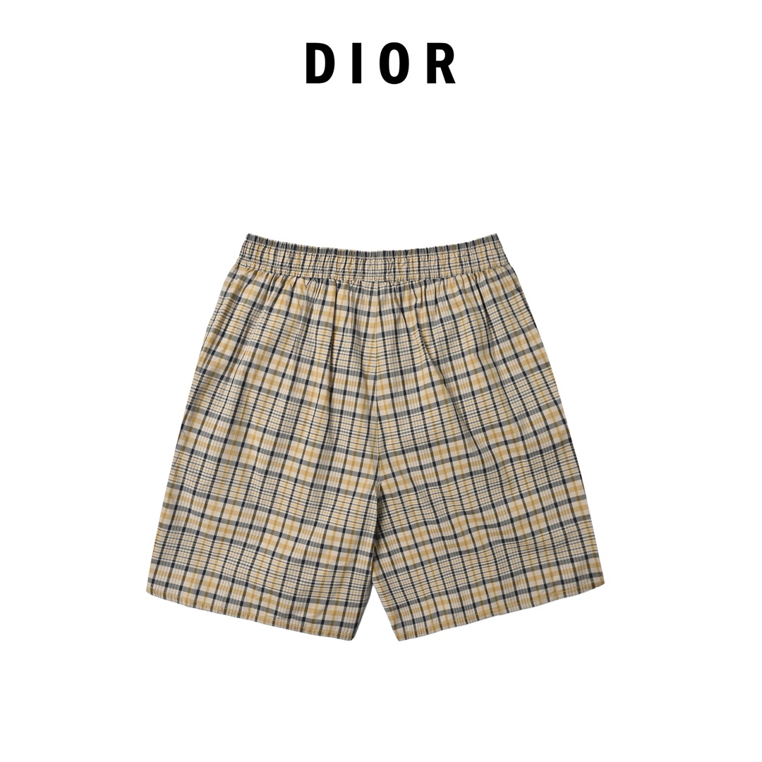 Dior 迪奥 菱形CD小标格纹短裤-Chinese UA Cheap High Quatity Brand Clothes Bags handbags Sneakers wholesale wholesaler seller from China Factory suppliers Fashion Clothing Shoes best Quality Beautiful Price Dior 迪奥 菱形CD小标格纹短裤