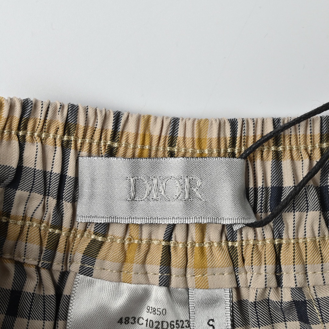 Dior 迪奥 菱形CD小标格纹短裤-Chinese UA Cheap High Quatity Brand Clothes Bags handbags Sneakers wholesale wholesaler seller from China Factory suppliers Fashion Clothing Shoes best Quality Beautiful Price Dior 迪奥 菱形CD小标格纹短裤
