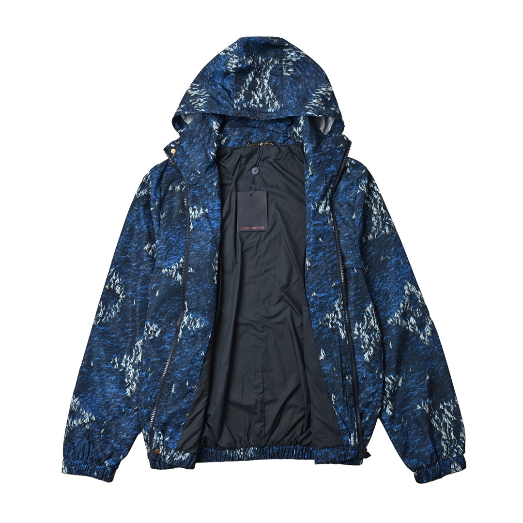 Louis Vuitton 路易威登 25SS 印花防风夹克外套-Chinese UA Cheap High Quatity Brand Clothes Bags handbags Sneakers wholesale wholesaler seller from China Factory suppliers Fashion Clothing Shoes best Quality Beautiful Price Louis Vuitton 路易威登 25SS 印花防风夹克外套