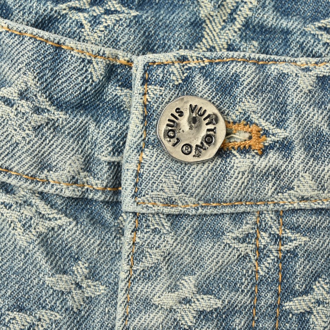 Louis Vuitton 路易威登 火焰提花牛仔裤