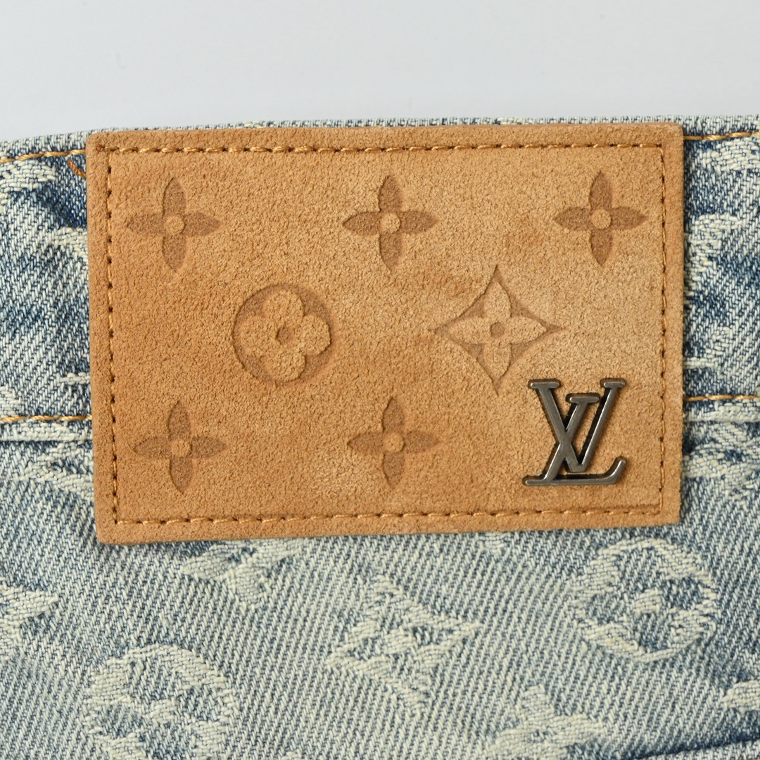 Louis Vuitton 路易威登 火焰提花牛仔裤