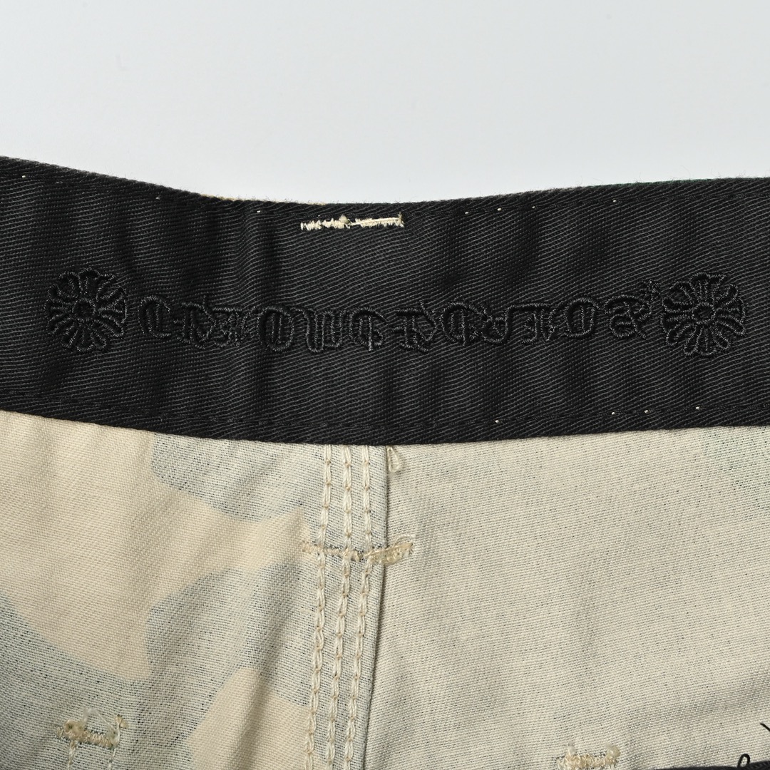 Chrome Heart 克罗心 迷彩套装牛仔短裤