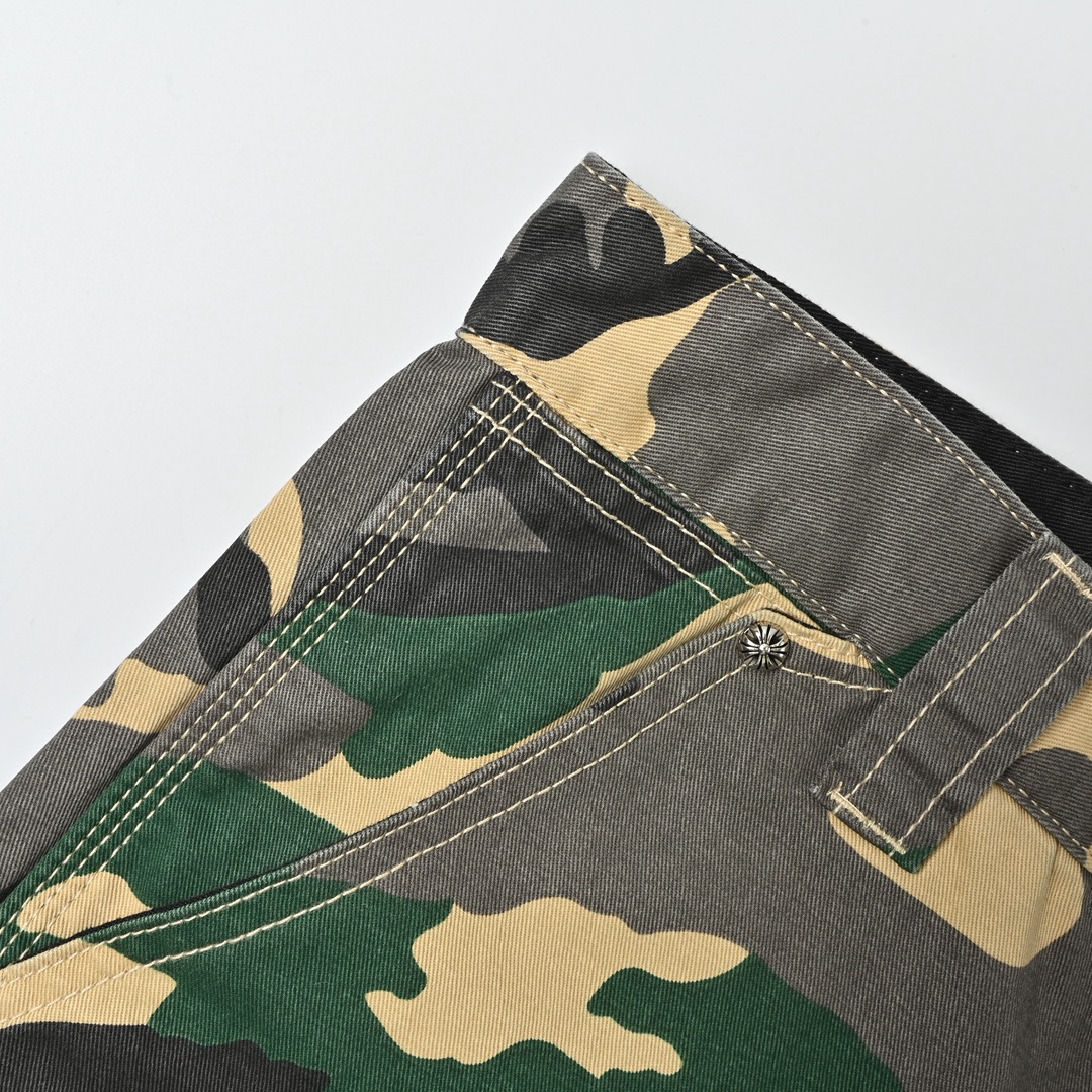 Chrome Heart 克罗心 迷彩套装牛仔短裤