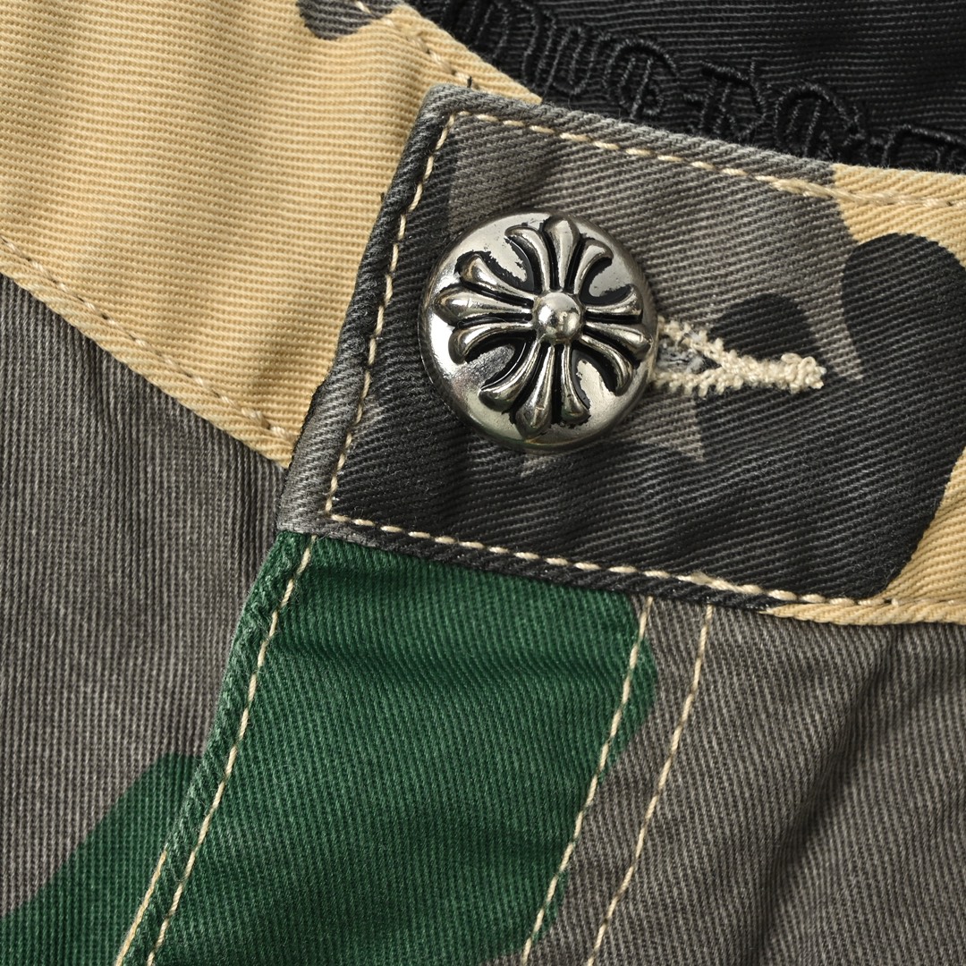 Chrome Heart 克罗心 迷彩套装牛仔短裤