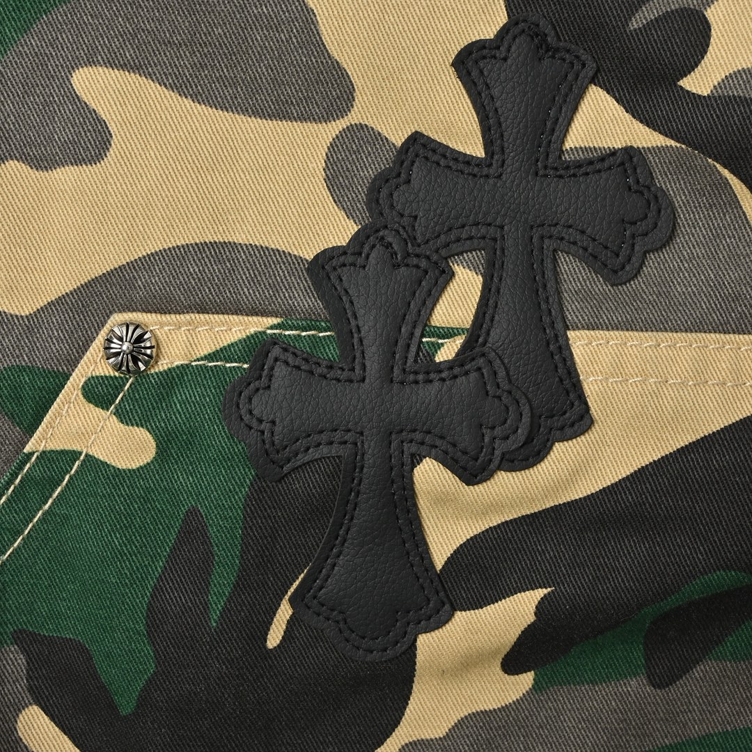 Chrome Heart 克罗心 迷彩套装牛仔短裤