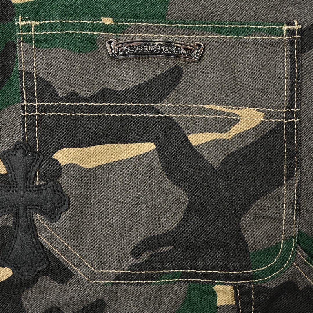 Chrome Heart 克罗心 迷彩套装牛仔短裤