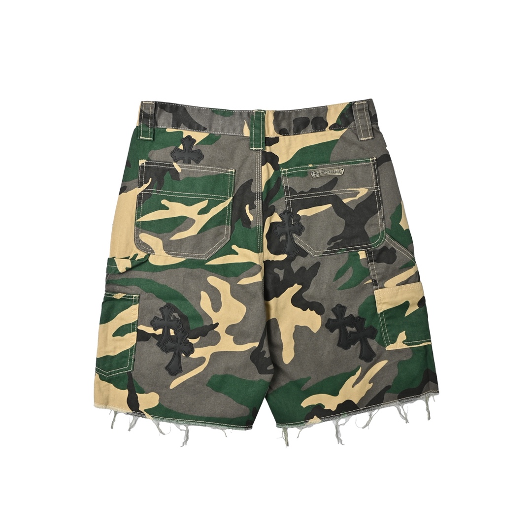 Chrome Heart 克罗心 迷彩套装牛仔短裤
