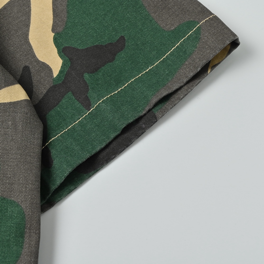 Chrome Heart 克罗心 迷彩套装牛仔短袖