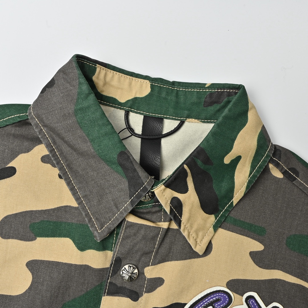 Chrome Heart 克罗心 迷彩套装牛仔短袖