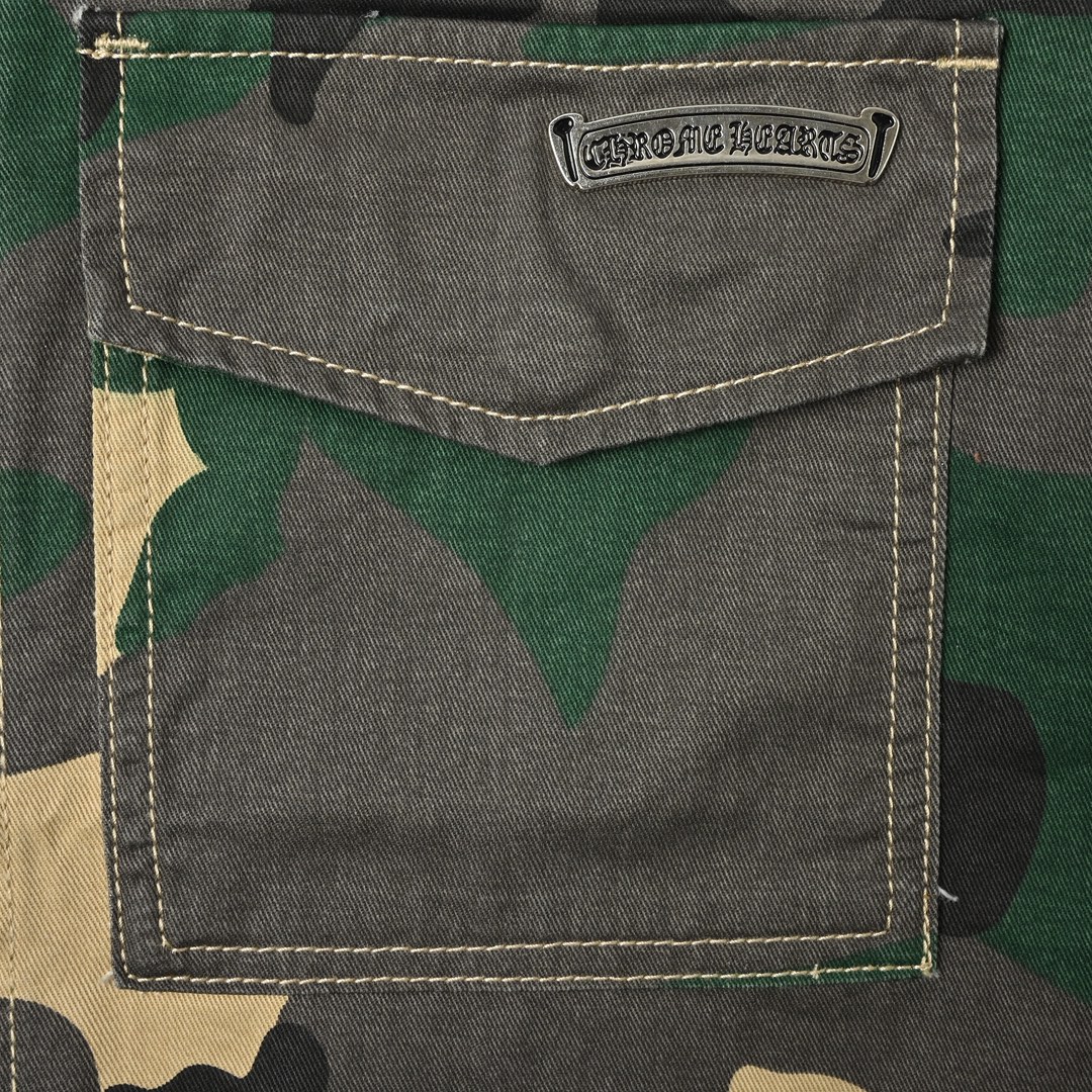 Chrome Heart 克罗心 迷彩套装牛仔短袖