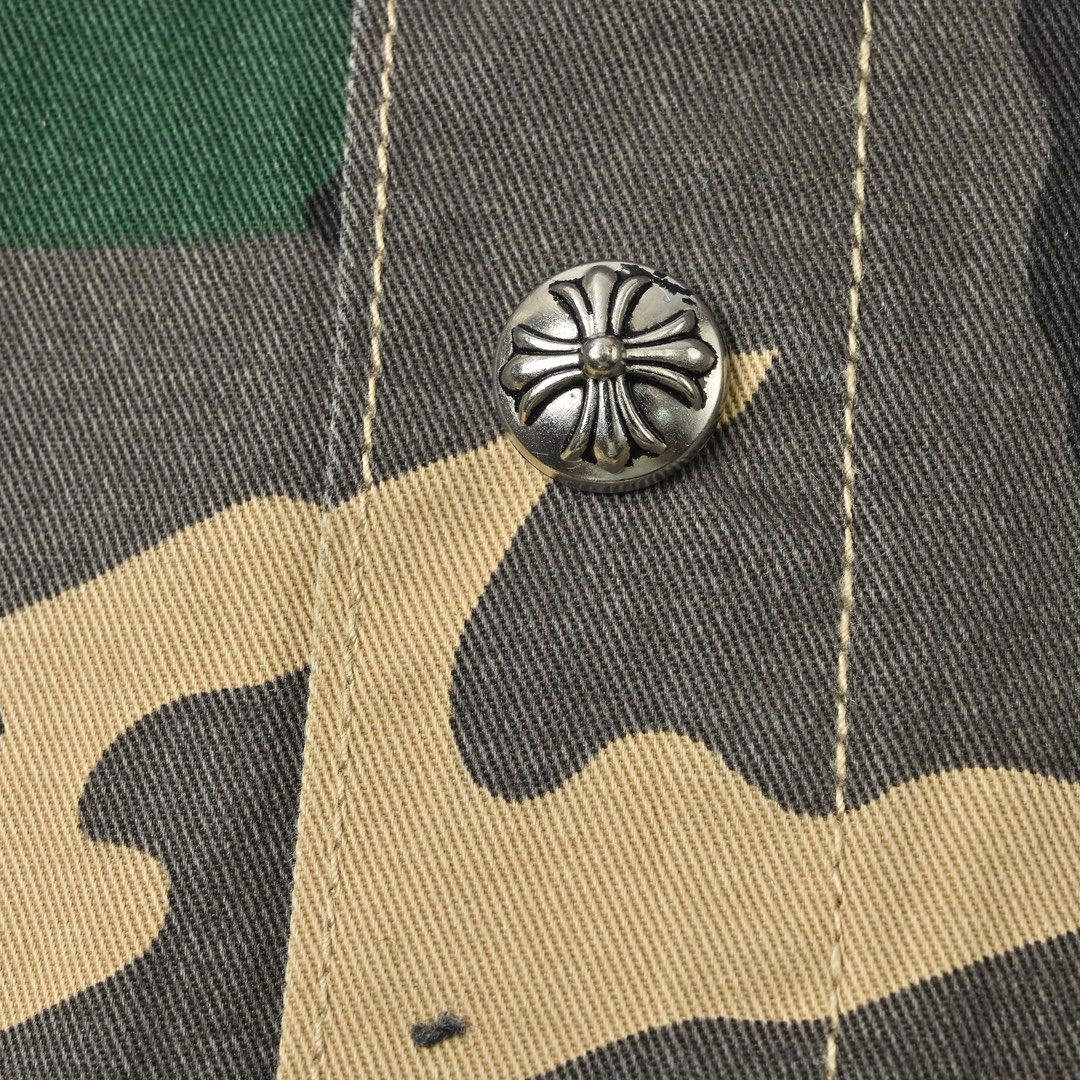 Chrome Heart 克罗心 迷彩套装牛仔短袖