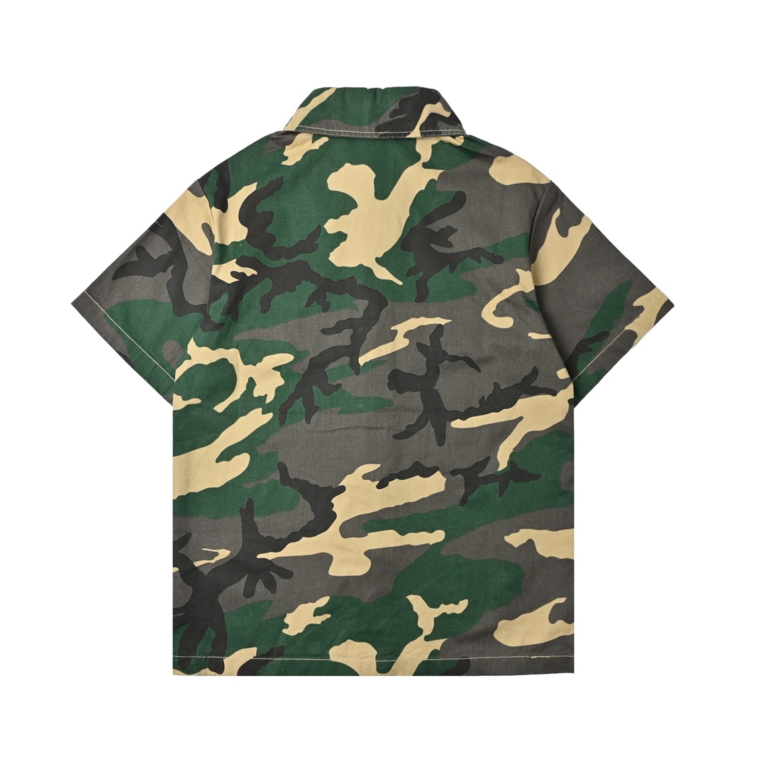 Chrome Heart 克罗心 迷彩套装牛仔短袖