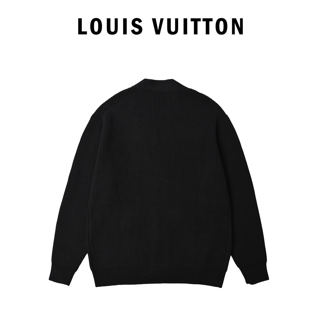 Louis Vuitton 路易威登 2025新款 Monogram花卉刺绣字母针织开衫毛衣