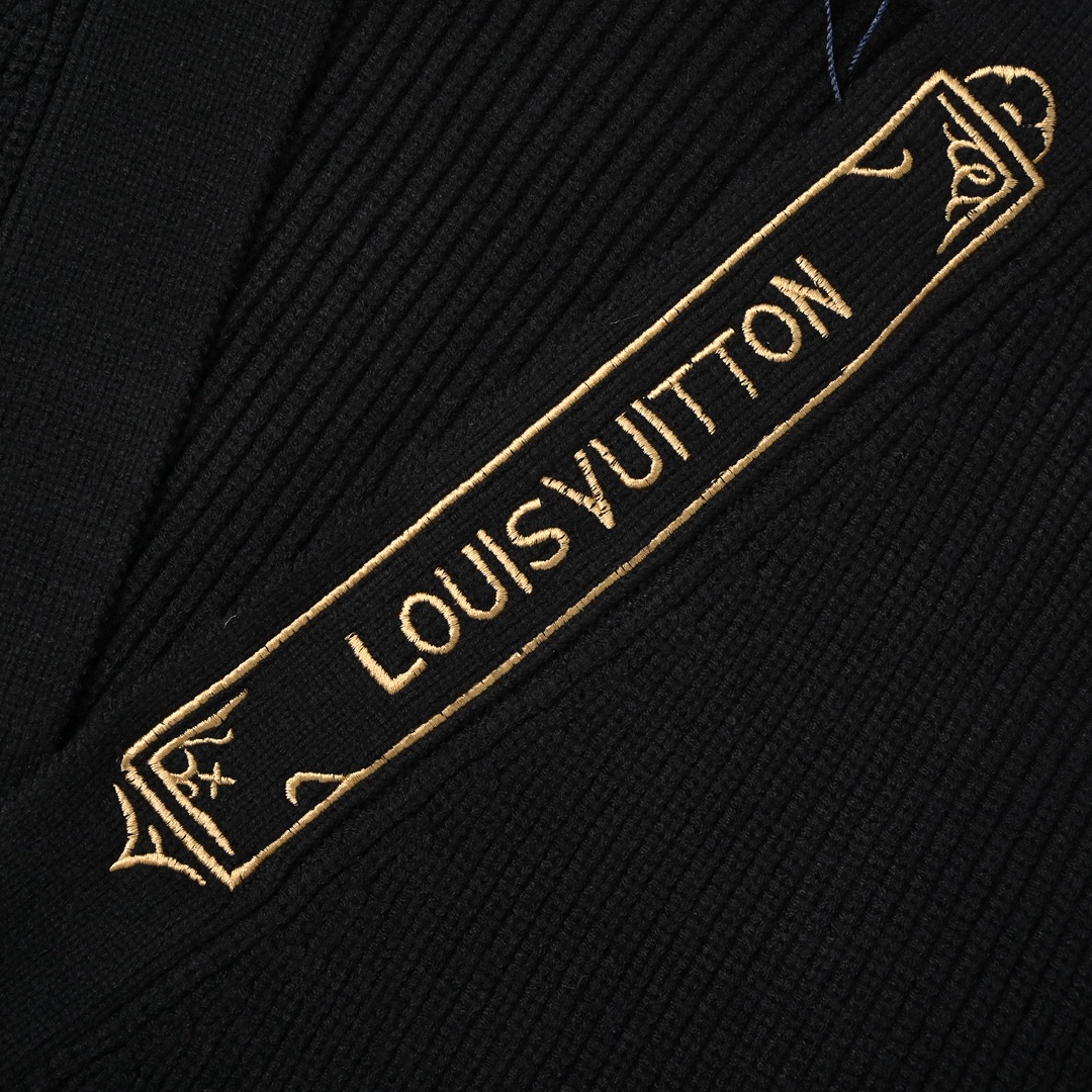 Louis Vuitton 路易威登 2025新款 Monogram花卉刺绣字母针织开衫毛衣