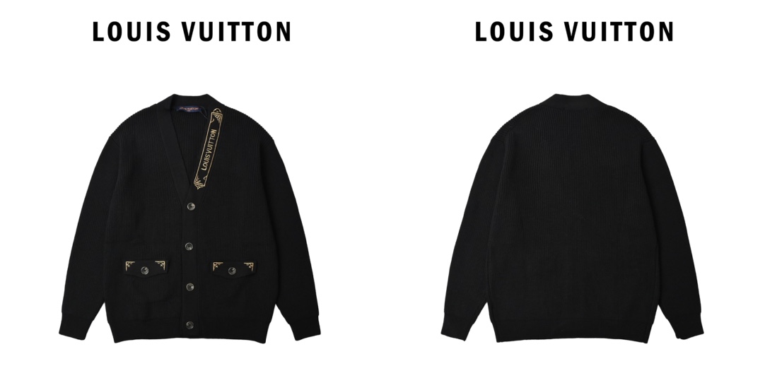 Louis Vuitton 路易威登 2025新款 Monogram花卉刺绣字母针织开衫毛衣