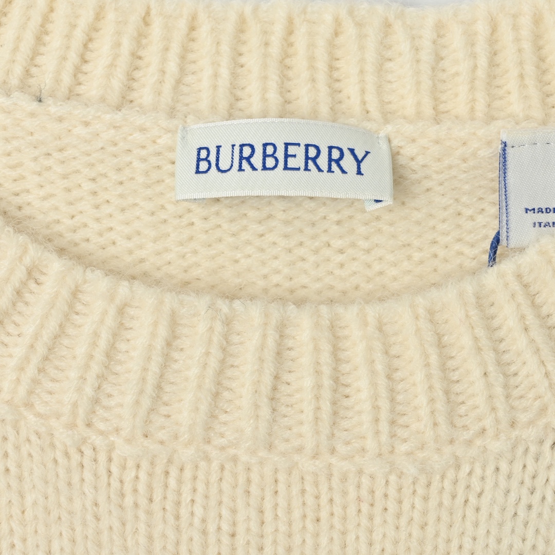 Burberry 巴宝莉 大战马蓝标山羊绒提花毛衣