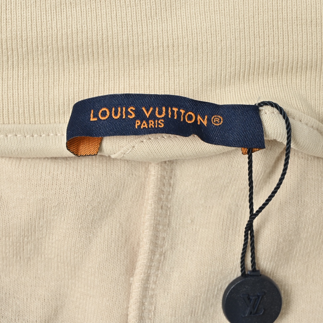 LOUIS VUITTON LV 棋盘格套装抽绳毛圈布短裤