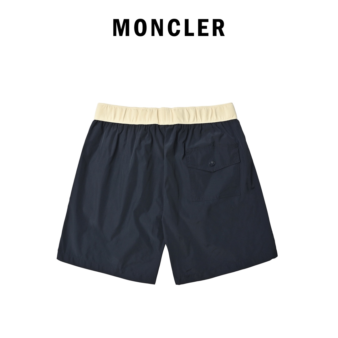 MONCLER 蒙口 小标拼接沙滩短裤