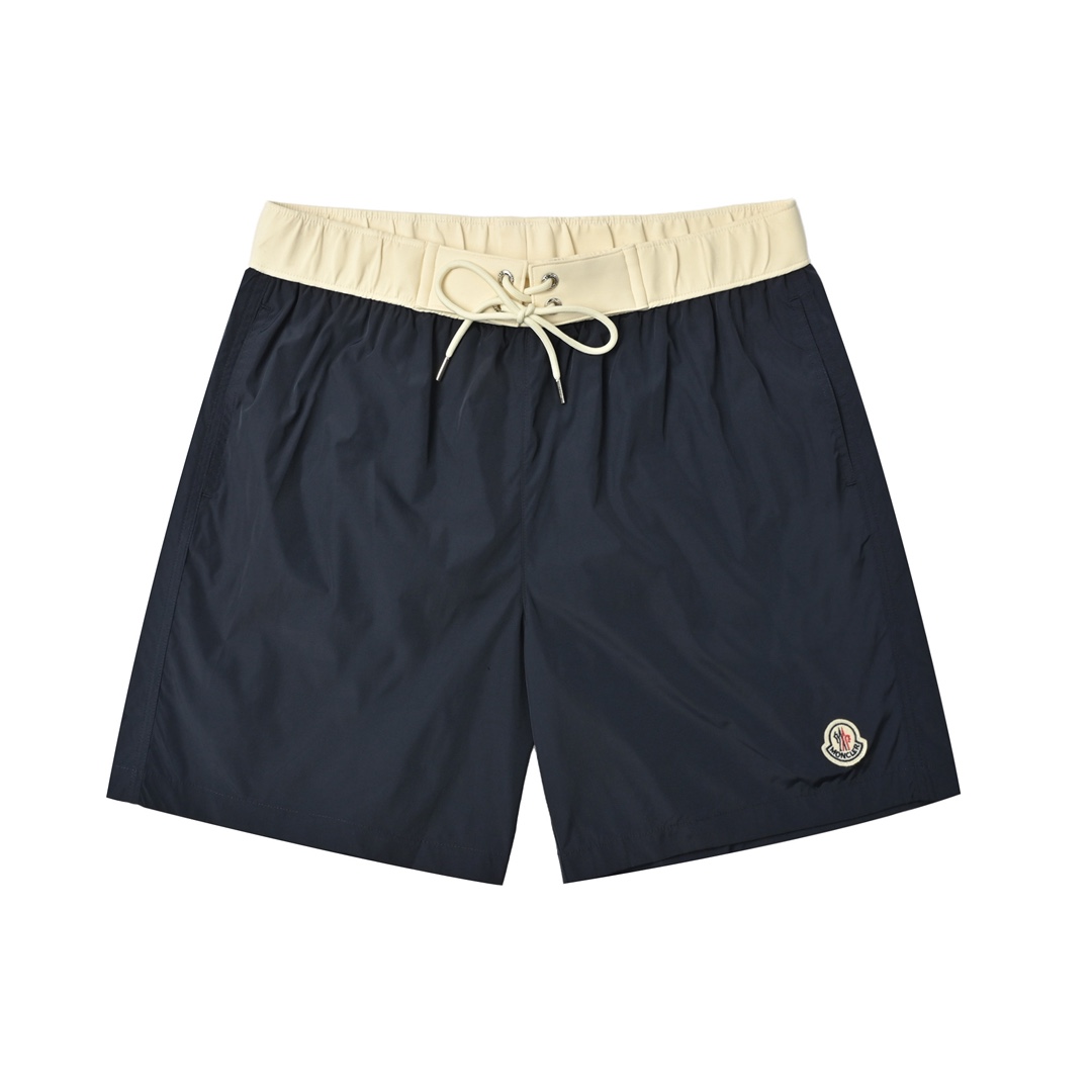MONCLER 蒙口 小标拼接沙滩短裤