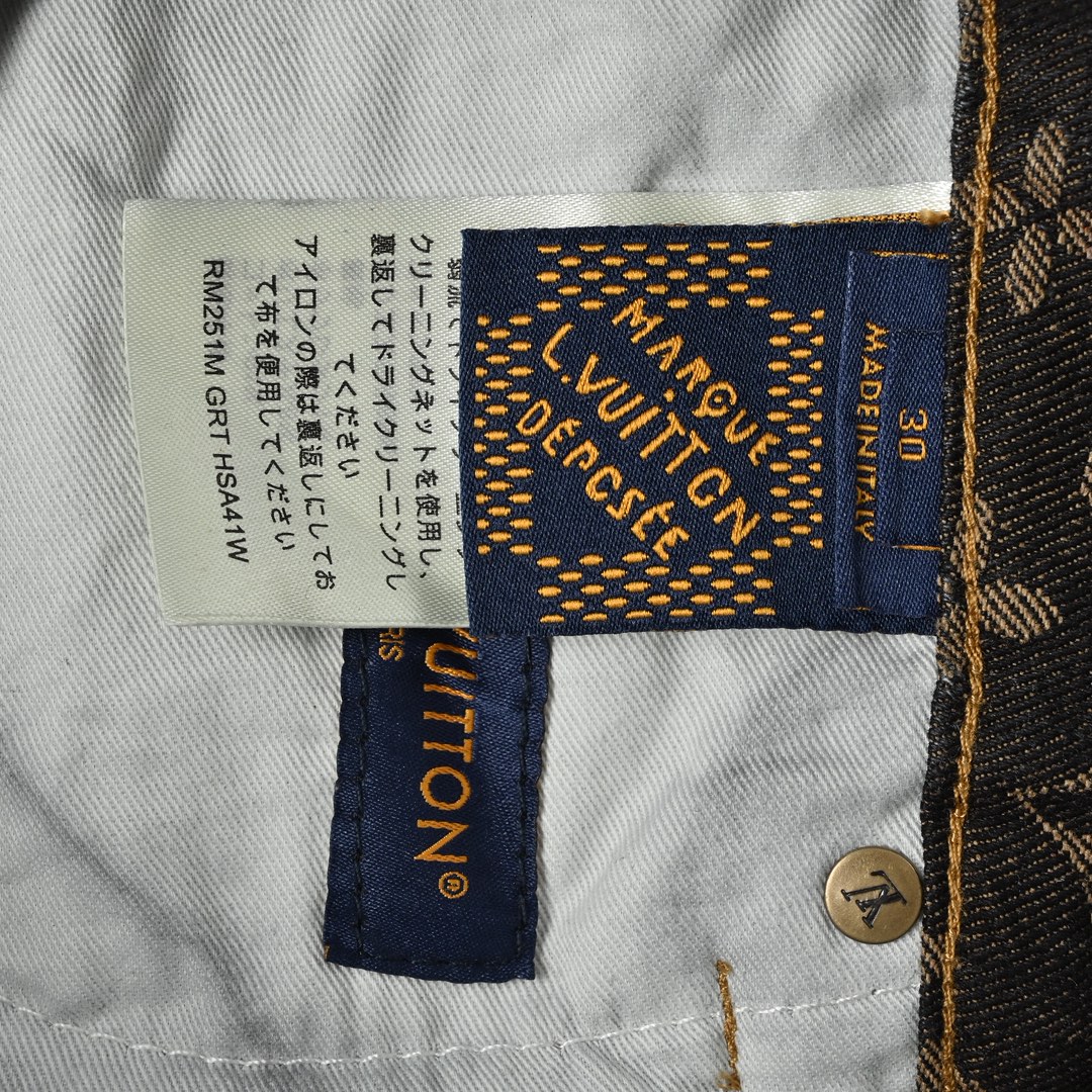 Louis Vuitton 路易威登 满印咖色牛仔裤-Chinese UA Cheap High Quatity Brand Clothes Bags handbags Sneakers wholesale wholesaler seller from China Factory suppliers Fashion Clothing Shoes best Quality Beautiful Price Louis Vuitton 路易威登 满印咖色牛仔裤