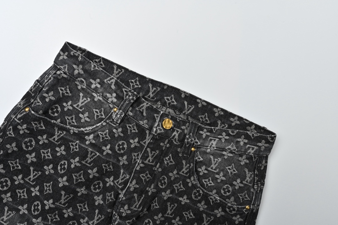Louis Vuitton 路易威登 22FW 小红人破坏提花牛仔裤