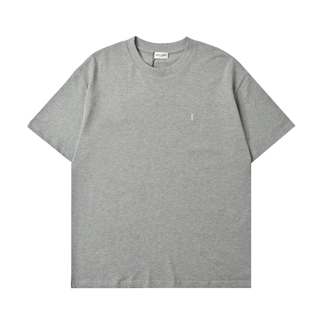 Saint laurent YSL圣罗兰 简约小刺绣字母短袖T恤