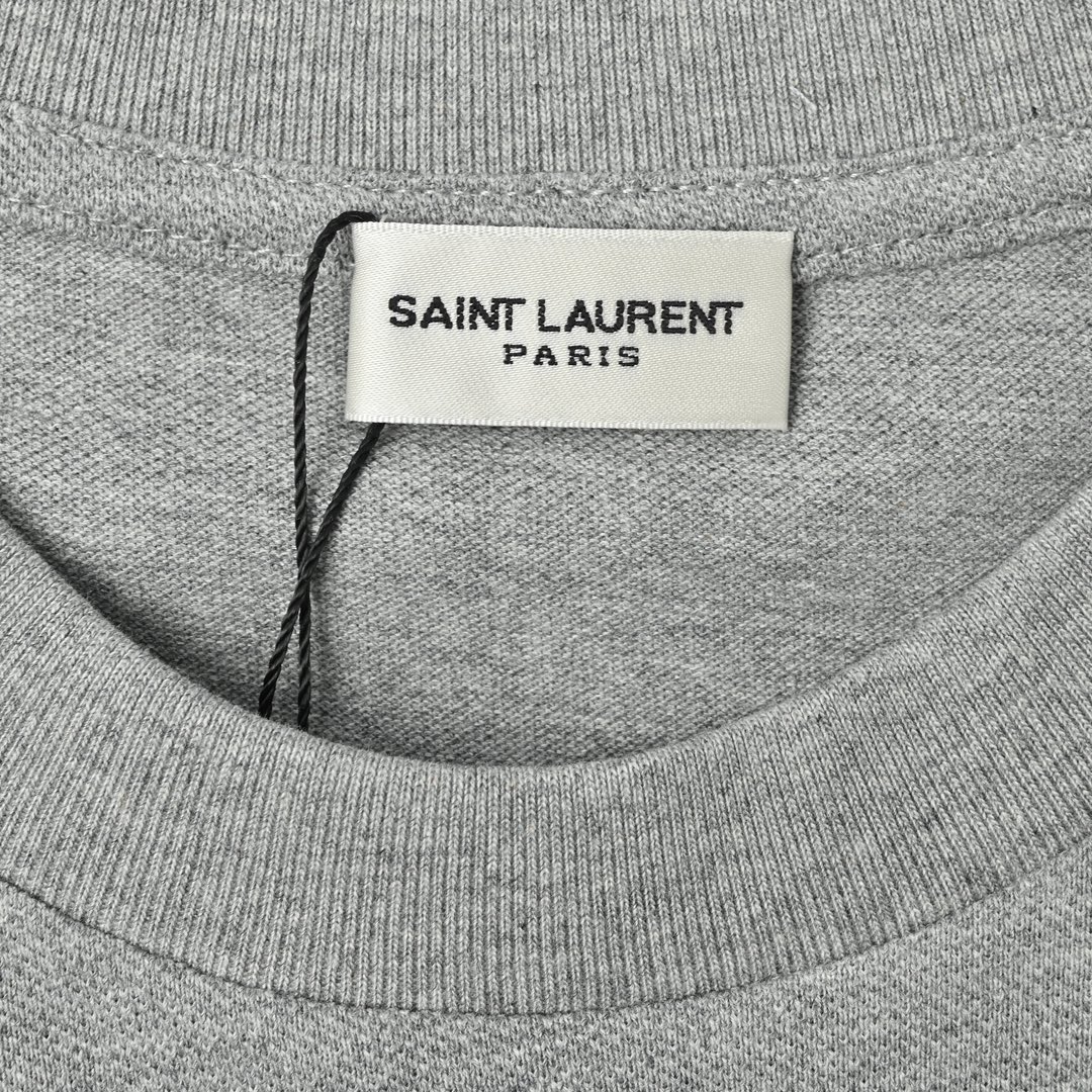 Saint laurent YSL圣罗兰 简约小刺绣字母短袖T恤