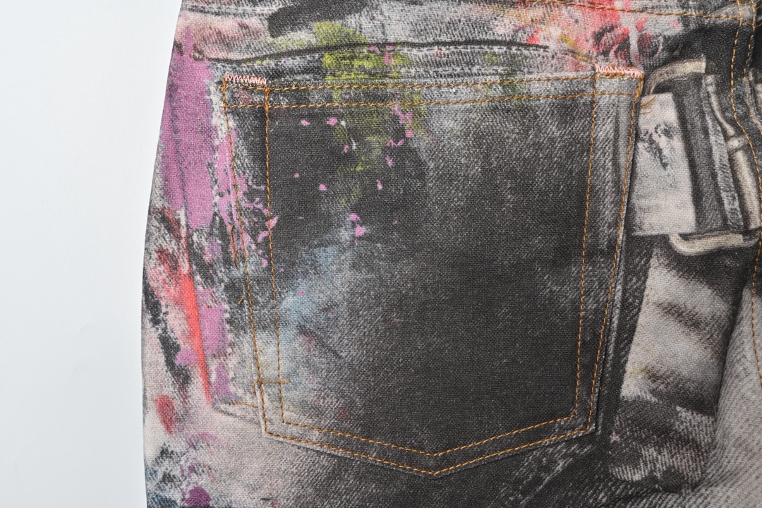 Acne Stuidios 泼墨套装工装牛仔裤