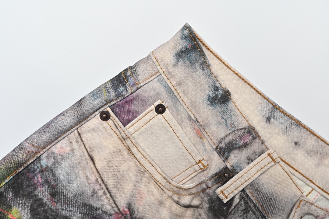 Acne Stuidios 泼墨套装工装牛仔裤