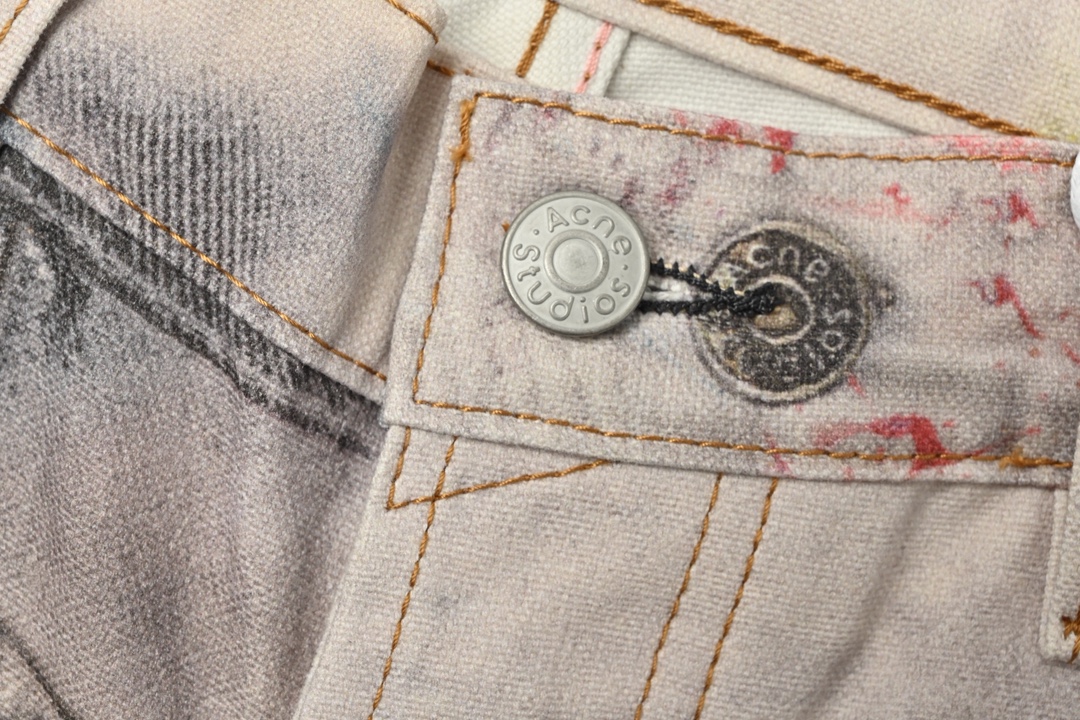 Acne Stuidios 泼墨套装工装牛仔裤