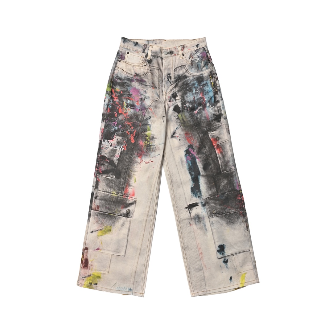 Acne Stuidios 泼墨套装工装牛仔裤