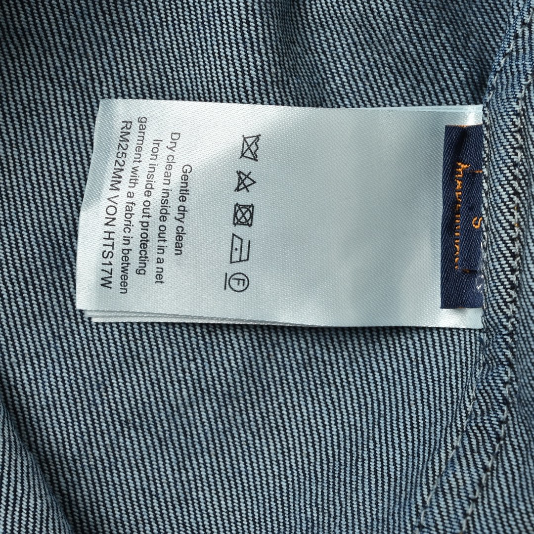 Louis Vuitton 路易威登 木轮花纹牛仔短袖衬衫