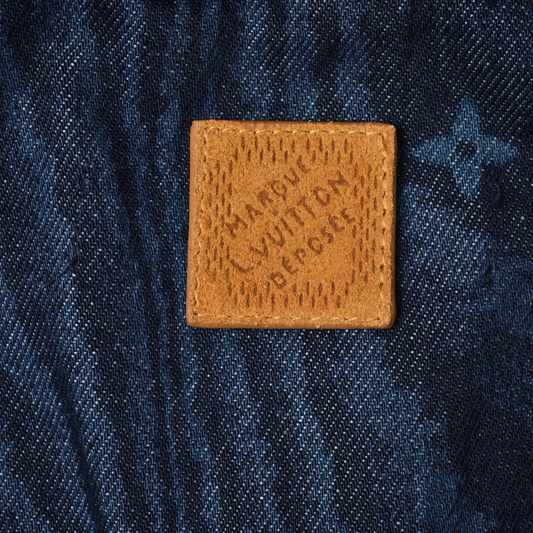 Louis Vuitton 路易威登 木轮花纹牛仔短袖衬衫