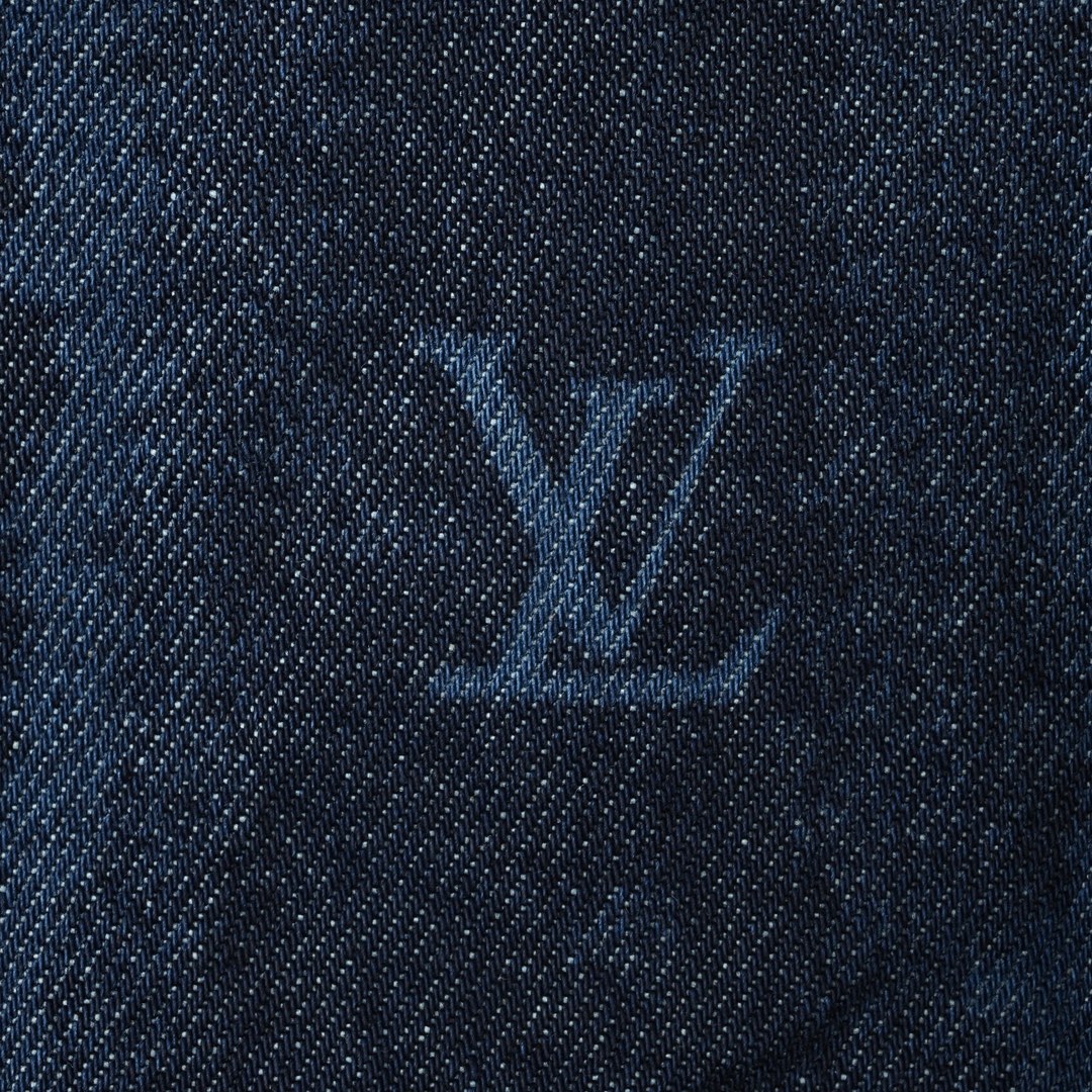 Louis Vuitton 路易威登 木轮花纹牛仔短袖衬衫
