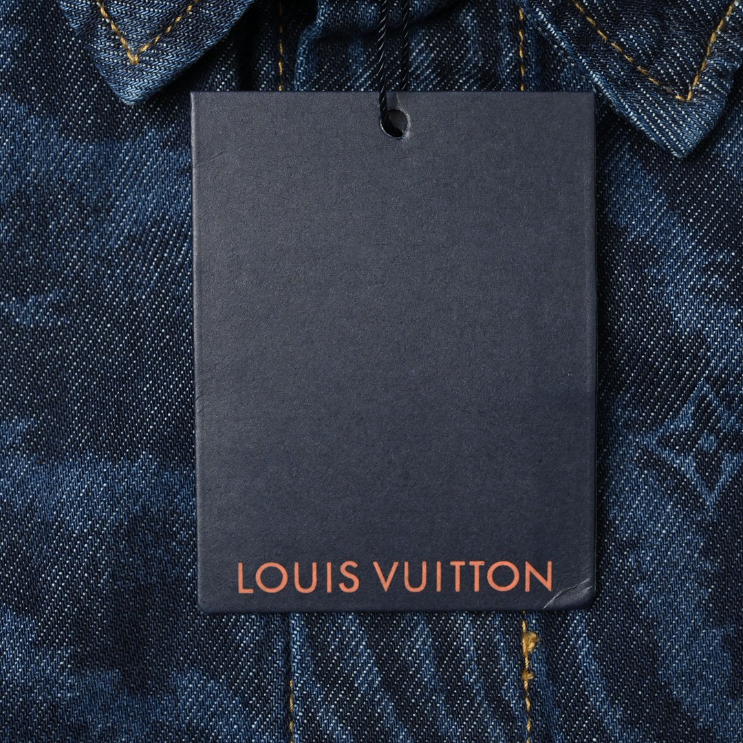 Louis Vuitton 路易威登 木轮花纹牛仔短袖衬衫