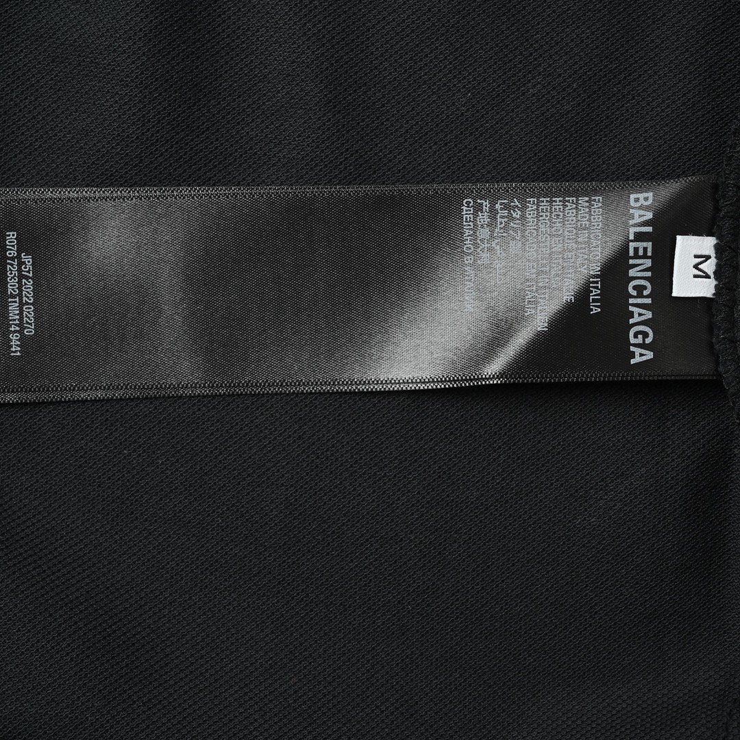 Balenciaga巴黎世家 新款可乐海浪Polo衫短袖 经典的黑白